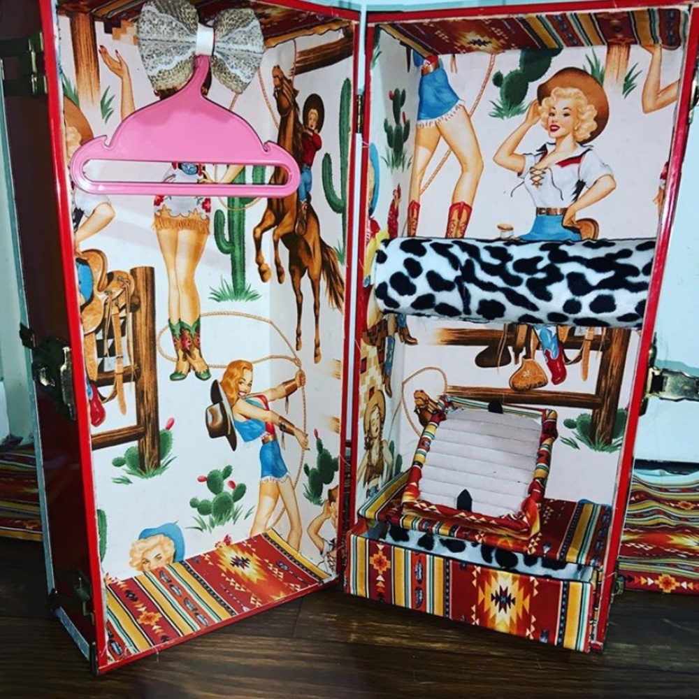 Custom Jewelry Travel Trunk - Picture 1 of 3